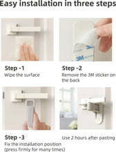 Afbeelding in Gallery-weergave laden, Deurklink Vergrendeling - 2 Stuks - Kinderslot Deur - Privacy Slot - Deurklink slot voor Huisdieren - Wit