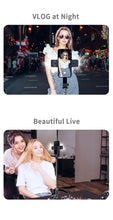 Afbeelding in Gallery-weergave laden, DINelek Middle met Dubbele Led Verlichting 3in1 Anti-shake Gimbal/Mobiele Telefoon Stabilisator + Selfie Stick + Driepoot Statief
