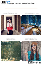 Afbeelding in Gallery-weergave laden, DINelek Mini met Led Verlichting 3in1 Anti-shake Gimbal/Mobiele Telefoon Stabilisator + Selfie Stick + Driepoot Statief