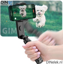 Afbeelding in Gallery-weergave laden, DINelek Mini met Led Verlichting 3in1 Anti-shake Gimbal/Mobiele Telefoon Stabilisator + Selfie Stick + Driepoot Statief