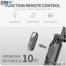 Afbeelding in Gallery-weergave laden, DINelek Mini met Led Verlichting 3in1 Anti-shake Gimbal/Mobiele Telefoon Stabilisator + Selfie Stick + Driepoot Statief