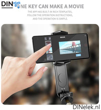 Afbeelding in Gallery-weergave laden, DINelek Mini met Led Verlichting 3in1 Anti-shake Gimbal/Mobiele Telefoon Stabilisator + Selfie Stick + Driepoot Statief