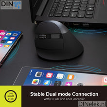 Afbeelding in Gallery-weergave laden, Delux M618mini ergonomische muis linkshandig