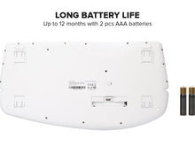 Afbeelding in Gallery-weergave laden, Delux draadloos ergonomisch toetsenbord met BT en 107 toetsen