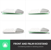 Afbeelding in Gallery-weergave laden, Delux draadloos ergonomisch toetsenbord met BT en 107 toetsen