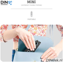 Afbeelding in Gallery-weergave laden, DINelek Mini met Led Verlichting 3in1 Anti-shake Gimbal/Mobiele Telefoon Stabilisator + Selfie Stick + Driepoot Statief