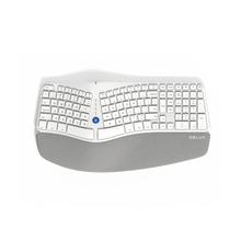 Afbeelding in Gallery-weergave laden, Delux draadloos ergonomisch toetsenbord met BT en 107 toetsen