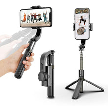 Afbeelding in Gallery-weergave laden, DINelek Large 3in1 Anti-shake Gimbal/Mobiele Telefoon Stabilisator + Selfie Stick + Driepoot Statief