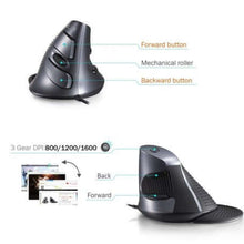 Afbeelding in Gallery-weergave laden, Delux ergonomische muis bedraad