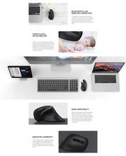 Afbeelding in Gallery-weergave laden, Jelly Comb ergonomische muis met BT