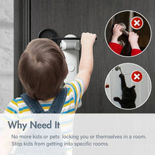Afbeelding in Gallery-weergave laden, Deurklink Vergrendeling - 1 Stuk - Privacy Slot -  Kinderslot Deur - Deurklink slot voor Huisdieren
