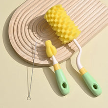 Afbeelding in Gallery-weergave laden, Flessenborstel Set 3-delig – Baby-, Speen- &amp; Rietjesborstel – 360° Draaibaar
