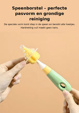 Afbeelding in Gallery-weergave laden, Flessenborstel Set 3-delig – Baby-, Speen- &amp; Rietjesborstel – 360° Draaibaar
