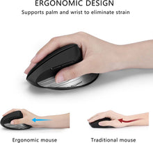Afbeelding in Gallery-weergave laden, Jelly Comb oplaadbare ergonomische muis met 2 x BT en 6 knoppen

