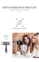 Afbeelding in Gallery-weergave laden, DINelek Middle met Dubbele Led Verlichting 3in1 Anti-shake Gimbal/Mobiele Telefoon Stabilisator + Selfie Stick + Driepoot Statief
