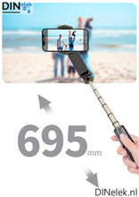 Afbeelding in Gallery-weergave laden, DINelek Mini met Led Verlichting 3in1 Anti-shake Gimbal/Mobiele Telefoon Stabilisator + Selfie Stick + Driepoot Statief

