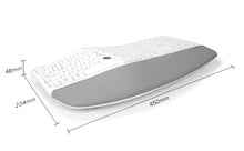 Afbeelding in Gallery-weergave laden, Delux draadloos ergonomisch toetsenbord met BT en 107 toetsen
