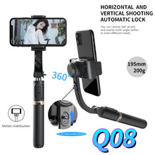 Afbeelding in Gallery-weergave laden, DINelek Middle 3in1 Anti-shake Gimbal/Mobiele Telefoon Stabilisator + Selfie Stick + Driepoot Statief
