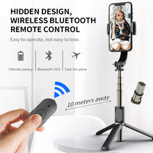 Afbeelding in Gallery-weergave laden, DINelek Middle 3in1 Anti-shake Gimbal/Mobiele Telefoon Stabilisator + Selfie Stick + Driepoot Statief
