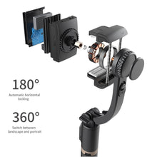 Afbeelding in Gallery-weergave laden, DINelek Middle 3in1 Anti-shake Gimbal/Mobiele Telefoon Stabilisator + Selfie Stick + Driepoot Statief
