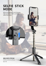 Afbeelding in Gallery-weergave laden, DINelek Middle 3in1 Anti-shake Gimbal/Mobiele Telefoon Stabilisator + Selfie Stick + Driepoot Statief
