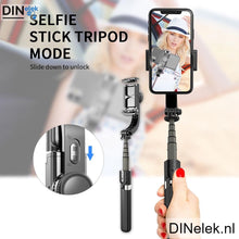 Afbeelding in Gallery-weergave laden, DINelek Large 3in1 Anti-shake Gimbal/Mobiele Telefoon Stabilisator + Selfie Stick + Driepoot Statief
