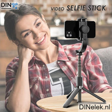 Afbeelding in Gallery-weergave laden, DINelek Large 3in1 Anti-shake Gimbal/Mobiele Telefoon Stabilisator + Selfie Stick + Driepoot Statief
