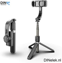 Afbeelding in Gallery-weergave laden, DINelek Large 3in1 Anti-shake Gimbal/Mobiele Telefoon Stabilisator + Selfie Stick + Driepoot Statief
