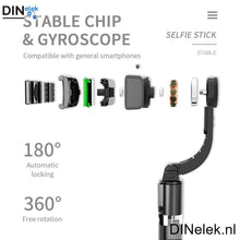 Afbeelding in Gallery-weergave laden, DINelek Large 3in1 Anti-shake Gimbal/Mobiele Telefoon Stabilisator + Selfie Stick + Driepoot Statief
