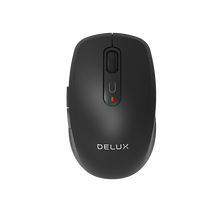 Afbeelding in Gallery-weergave laden, Delux M523 Mini oplaadbare ergonomische muis met 2 x BT
