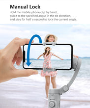 Afbeelding in Gallery-weergave laden, DINelek® HQ mini Draagbare Anti-shake Gimbal / Smartphone Stabilisator met Driepoot en BT

